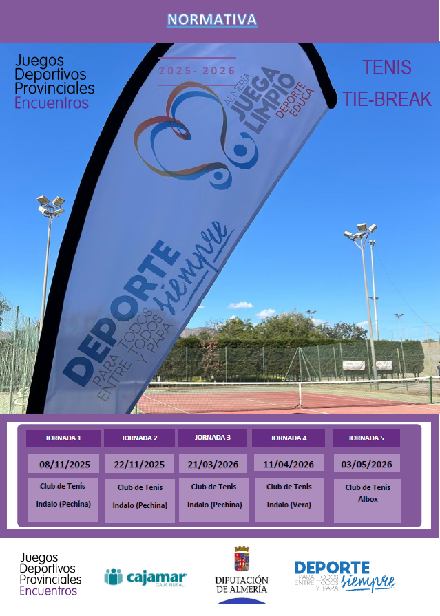 Encuentros Educativos de Promoción del Tenis Tie-Break. Albox 03-05-2026